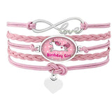 Girls Unicorn Horse Bracelets Animal Heart charms