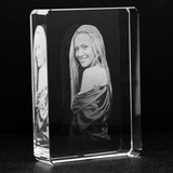 Personalized Crystal - 3D Holographic Block - Stadium